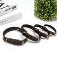 thumbnail image 3 of Ludlz Faux Leather Dog Collar Durable Metal Buckle Round Pet Collars for Small Medium Large Dogs Puppy, 3 of 7