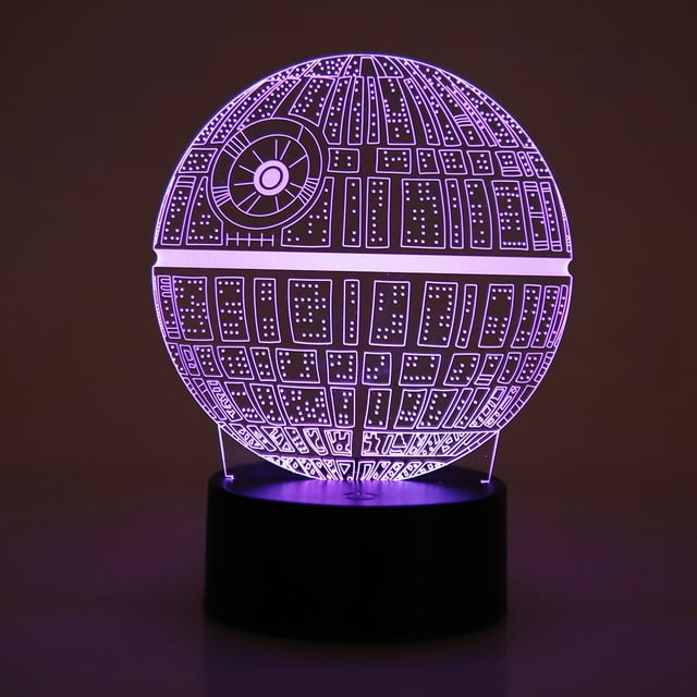 Lámpara 3D De Luz Nocturna, Lámpara De Interruptor Táctil De Patrón De Planeta Con Cable USB, Que Proporciona Un Ciclo De 7 Colores, Adecuado Para Niños, De Navidad