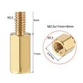 thumbnail image 3 of Uxcell Brass M2.5 11mm+6mm Male-Female Hex Standoff 50 Pack, 3 of 5
