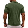 thumbnail image 4 of Yungyresw Mens Polo Shirts Short Sleeve Mesh Design Breathable Lightweight Polos Left Chest Pocket Pocket Shirt for Summer Wear, 4 of 4