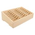 Axio Multiuse Wooden Desktop Storage Box Multi Grids Cell Phone