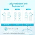 thumbnail image 4 of AQUA CREST WF52-R Replacement for Aquasana&Acirc;&reg; AQ-5200R Under Sink Water Filter, Aquasana&Acirc;&reg; Filter Replacement, 500 Gallons Filter Life, Reduce 99% of Chl, 4 of 9