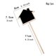 thumbnail image 4 of Wooden Mini Blackboard Toppers for Garden Decor with Black Shape 20 Pieces, 4 of 4