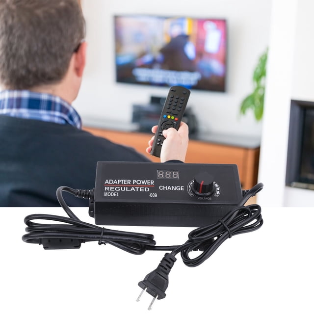 Adaptador Regulado Regulador Ajustable de Potencia CC de 3-12 V 10 A, Carga Rápida, Bajo Consumo de Energía, antiinterferencias, protección contra sobretensiones,