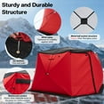 thumbnail image 5 of Jocisland Insulated Ice Fishing Tent, 6-8 Person Ice Shanty with 3-Layer Oxford Fabric, Waterproof Rain Cover, Carry Bag, Insulated Large Fishing Area, 5 of 9