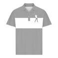 thumbnail image 4 of Men Golf Polo Shirt Short Sleeve Moisture Wicking Performance Print Quick Dry Collared Casual Tennis Workout Top, 4 of 5
