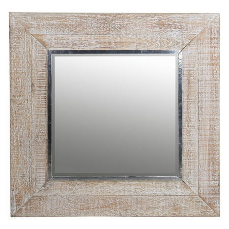 UPC 805572110658 product image for Square Mirror in Whitewash Finish | upcitemdb.com