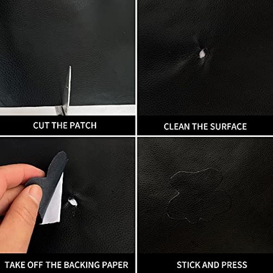 Leather Repair Patch, 17X79 Inch Repair Patch Self Adhesive Waterproof, DIY Large Leather Patches for Couches, Furniture, Kitchen Cabinets, Wall