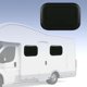 thumbnail image 1 of Ventana Fija De SemMe RV, Marco De Aluminio Con Vidrio Templado Negro Negro, Diseño De Esquina Redonda,, 1 of 7