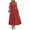 Brick Red, variant on Women's Fall Wedding Guest Dresses Long Sleeve V Neck Flowy Elegant Holiday Party Maxi Dress with Pockets
