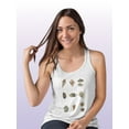 thumbnail image 2 of Antique Coastal Chart Ii. Racerback Tank Women -Vision Studio Designs, Female Medium, 2 of 4
