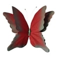 thumbnail image 1 of Exhibición de mariposas artificiales, mural decorativo de papel, accesorios para fotografía, boda Rojo Verde, 1 of 9