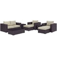 thumbnail image 2 of Modway Convene Wicker 8 Piece Sofa Patio Conversation Set, 2 of 9
