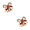 thumbnail image 4 of Anillo de servilleta de Acero inoxidable Moyic Navidad soportes de pañuelos de papel portátiles Caña 2Conjunto, 4 of 6