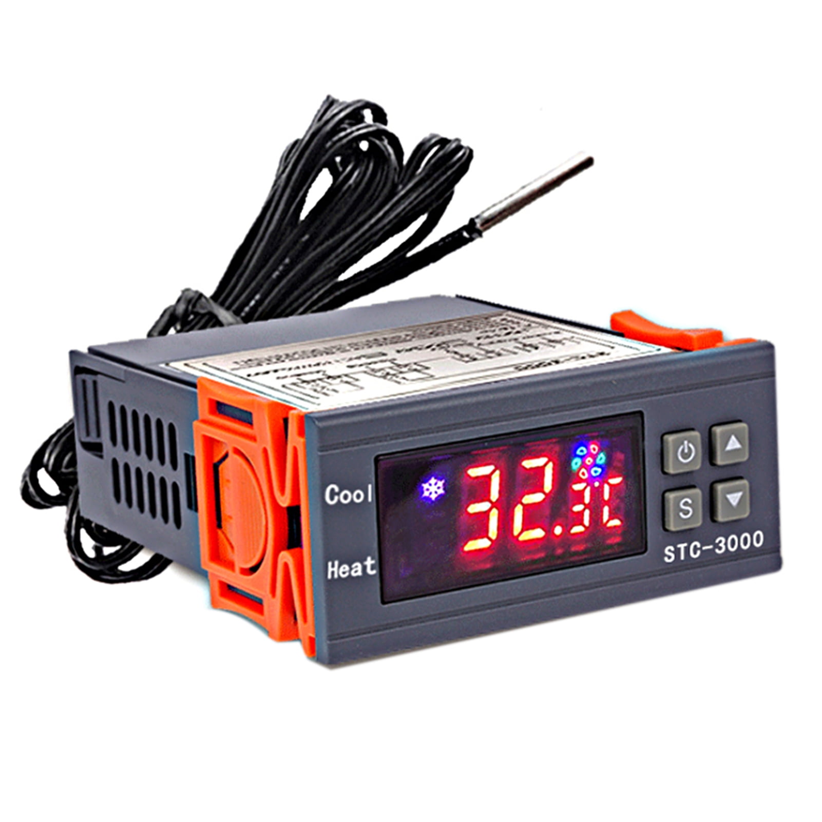 Digital Sauna Thermostat Temperature Controller 220V 10A Timer with  NTC Sensor 