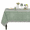 Basil Green, variant on Verolix Floral Tablecloth 60 x 60 Inch Square, Blue White Pattern Table Cover, Waterproof Washable Wrinkle Resistant Polyester Fabric for Dining Kitchen Indoor Outdoor Use