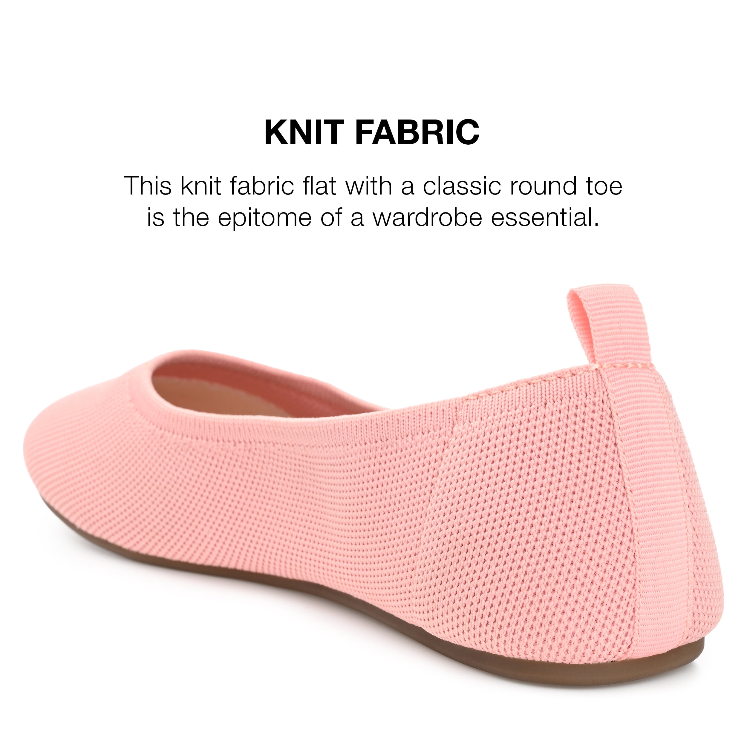 Journee Women's Jersie Knit Foldable Ballet Flats, Widths Available