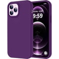 thumbnail image 1 of Funda de Silicona Engrosada para iPhone 12 Pro Max, Grape, 1 of 6
