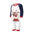 thumbnail image 2 of hirigin Matching Family Christmas Pajamas, Long Sleeve Elk Tops + Lights Print Pants Set, 2 of 5