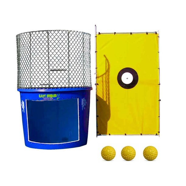 EZ Dunker Portable Commercial Dunk Tank Booth, Blue