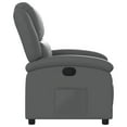 thumbnail image 3 of vidaXL Fauteuil Inclinable Gris en Similicuir, 3 of 5