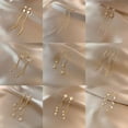 thumbnail image 5 of Lady Women Party Jewelry Korean Dangle Earring Elegant Crystal Heart Star Long Tassel Earrings STYLE1, 5 of 8