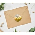 thumbnail image 2 of Darling Souvenir Round Sunflowers Photo Thank You Stickers Wedding Personalized Bride Groom Names And Date Envelope Seals-45 Pcs, 2 of 4