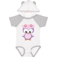 thumbnail image 3 of Inktastic Cute Pink and Purple Owl Girls Baby Bodysuit, 3 of 5