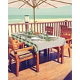 thumbnail image 2 of Fsddascl St. Patrick's Day Outdoor Tablecloth - 52x70 Inch Rectangle Dining Table Cover, Green Plaid Lucky Wreath Rustic Waterproof Outdoor Table Cloth with Umbrella Hole & Zipper for Picnic/Patio, 2 of 7