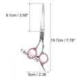 thumbnail image 2 of Unique Bargains 1 Pc Dog Grooming Scissors for Pets Shop 6.5 Inches Silver Tone Pink Stainless Steel, 2 of 4