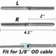 thumbnail image 3 of 30 Pieces Swage Lag Screws for 1/8 Inch Cable Railing Systems Wooden Stair Deck Posts Balusters, 3 of 5