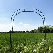 Skypatio Archway Decor Metal Garden Arch Trellis, Dark Green, 7'8 H x 4'5 W