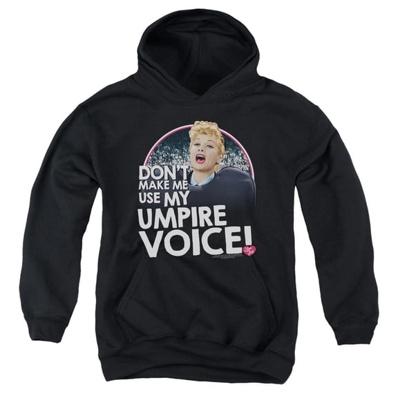 I Love Lucy - Umpire - Youth Hooded Sweatshirt - Large