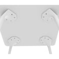 thumbnail image 3 of Luxury Commercial Living 47.5" White Patio Outdoor Round Dining Table, 3 of 9