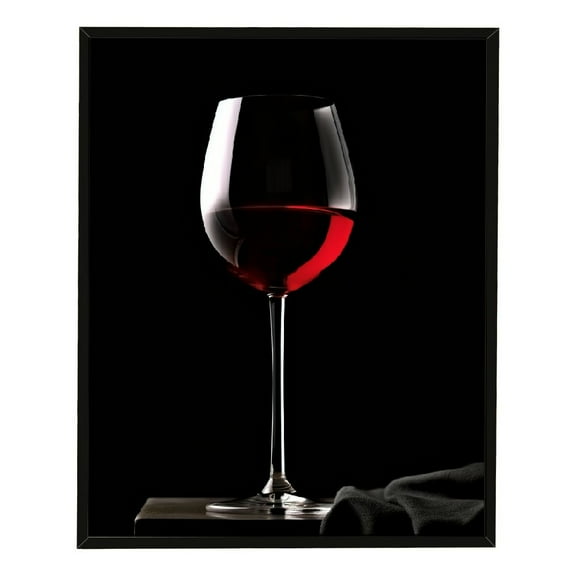 JRXY Red and Black Wall Art Wine Wall Decor Kitchen Dining Room Accessories Minimalist Wine Glass Canvas Pictures Kitchenware Bar Pub Painting Artwork for Living Room Office Home Decorations  pattern1