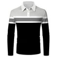 thumbnail image 1 of Gubotare Long Sleeve Polo Shirts For Men Mens Polo Shirts Short Sleeve Cotton Golf Polo Shirts for Men Slim Fit Casual Tops,AL L, 1 of 3