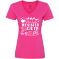thumbnail image 3 of Inktastic Dear Santa, My Sister Did It Funny Christmas Women's V-Neck T-Shirt, 3 of 5