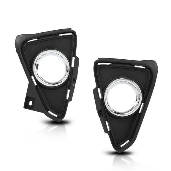 Pair Left & Right Side Fog Light Trim Bezel Cover Fit For Toyota RAV4 2016-2018