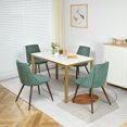 thumbnail image 3 of Homy Casa Chaises de Salle à Manger Mid-Century Modern, Turquoise (Ensemble de 2), 3 of 5