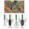 thumbnail image 4 of SENRISE 4 Pieces Garden Tool Set Rake Top Shovel Round Shovel Seeding Device Gardening Hand Tool Black, 4 of 7