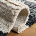 thumbnail image 5 of SAFAVIEH Kenya Adrasteia Striped Wool Area Rug, Ivory/Grey, 8' x 10', 5 of 11