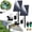 With Battery-b, variant on Solar Pond Aerator with Air Pump, Solar Powered Pond Aerator, Dual Power, 3 Modes, Battery Backup, 24H Aeration, Bubbler for Small Pond, Fish Tank, Stock Tank, Aquarium
