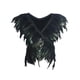 thumbnail image 3 of Capa de encogimiento de hombros tipo poncho de chal de plumas artificiales para disfraz de de espectáculo, 3 of 9
