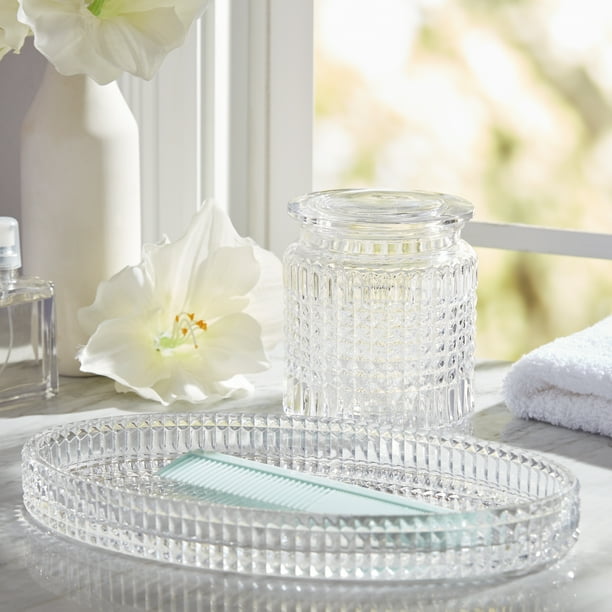 2 Piece Glass Bath Accessory Set by Drew Barrymore Flower Home