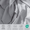 thumbnail image 5 of ClevaHome 6-Piece Queen Luxury Bed Sheet Set - Soft, Wrinkle & Fade Resistant Microfiber Bedding with 14" Deep Pocket & Embroidery, Misty Grey, 5 of 9