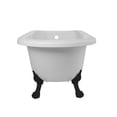 thumbnail image 2 of Stratford 54 Inch Acrylic Classic Clawfoot Tub - Rim Faucet Drillings - Lion Paw Feet, 2 of 2
