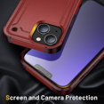thumbnail image 3 of Funda para iPhone 14, doble capa de protección, a prueba de golpes, protección para pantalla y cámara., 3 of 5
