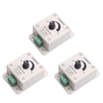 thumbnail image 2 of DEVMO 3pcs DC12-24V 8Amp 0%-100 PWM Dimming Controller for LED Lights, Ribbon Lights,Tape Lights,Dimmer is Compatible with Hilight, LEDwholesaler, fillite, and Others' Strips, 2 of 4