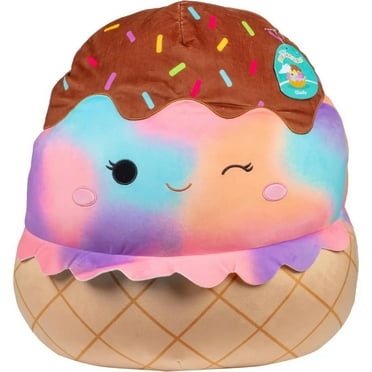 Squishmallows Original 20-Inch Jumbo Glady The Rainbow Ice Cream - Official Jazwares Plush - Collectible Soft & Squishy Food Stuffed Animal Toy - Gift for Kids, Girls & Boys