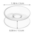 thumbnail image 3 of 20 ventosas de doble cara de PVC transparente, almohadillas protectoras para plástico, vidrio, metal, azulejos, espejos, acuarios, mesas, espejos, hogar y oficina., 3 of 4